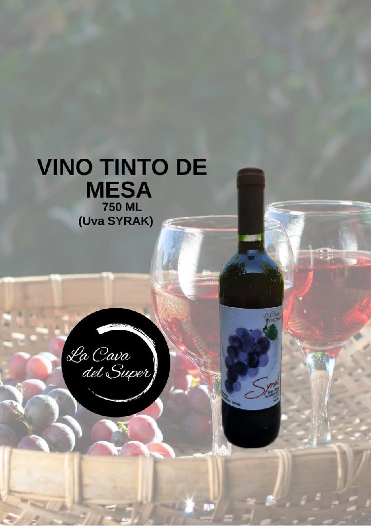 Vino tinto de mesa