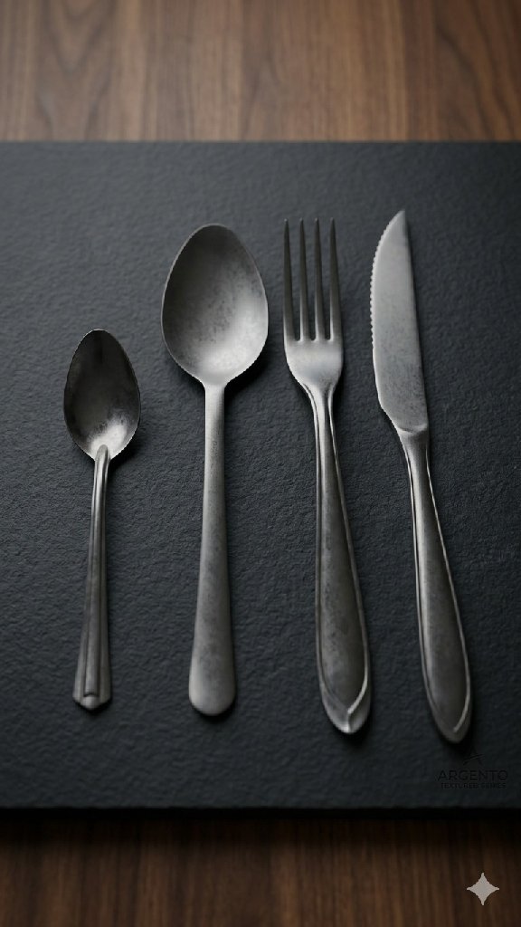 Cubiertos plateados