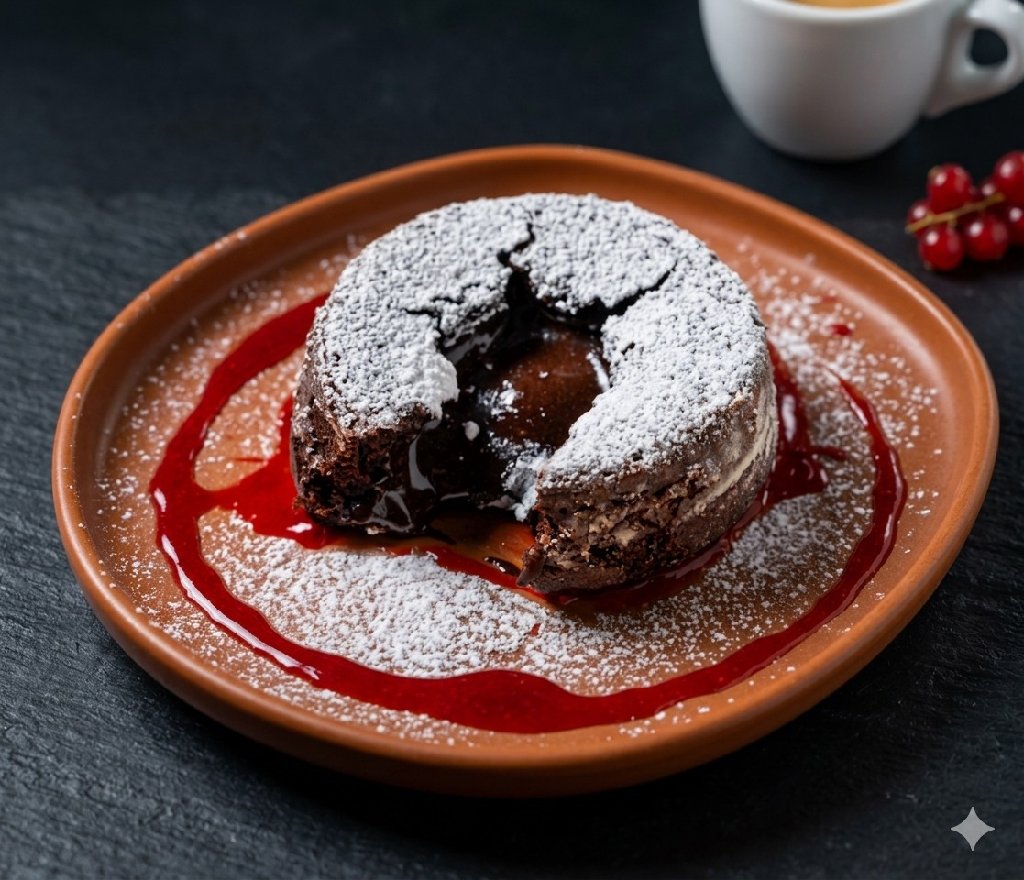 Volcan de chocolate