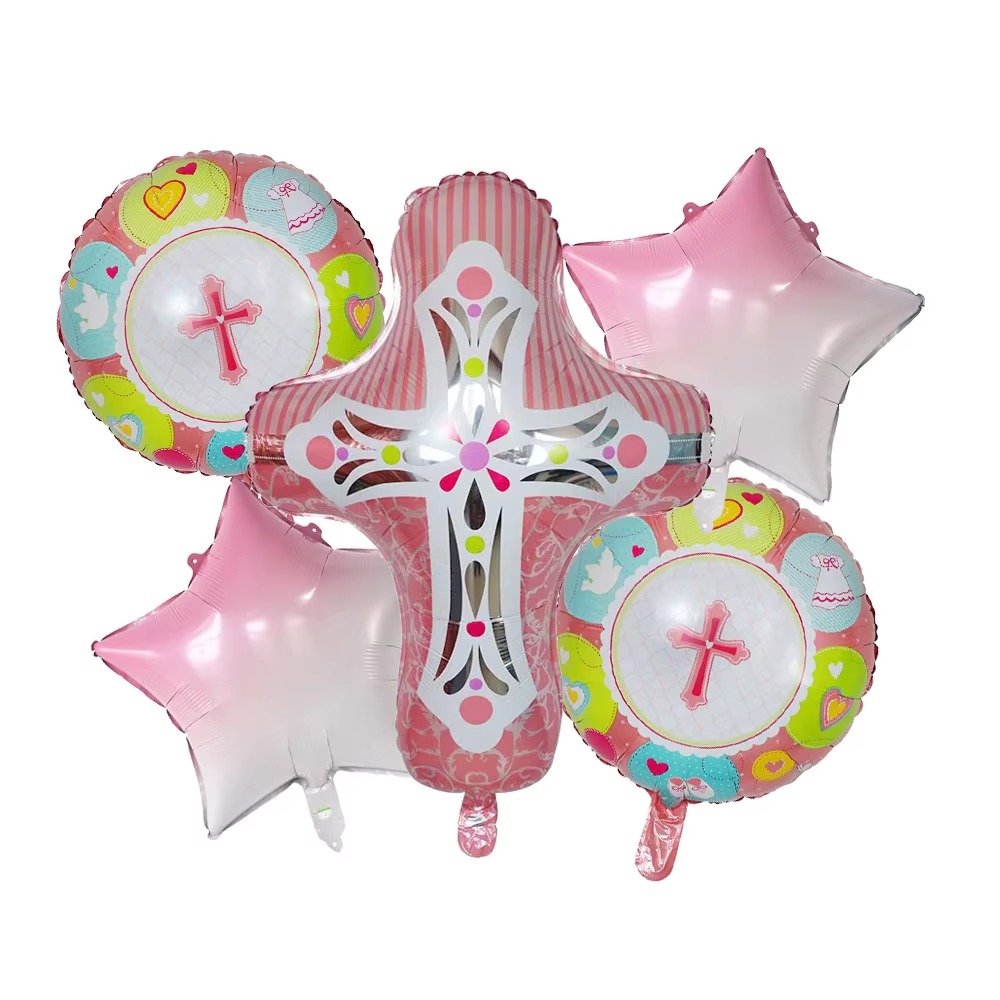 Globos iglesia pascua
