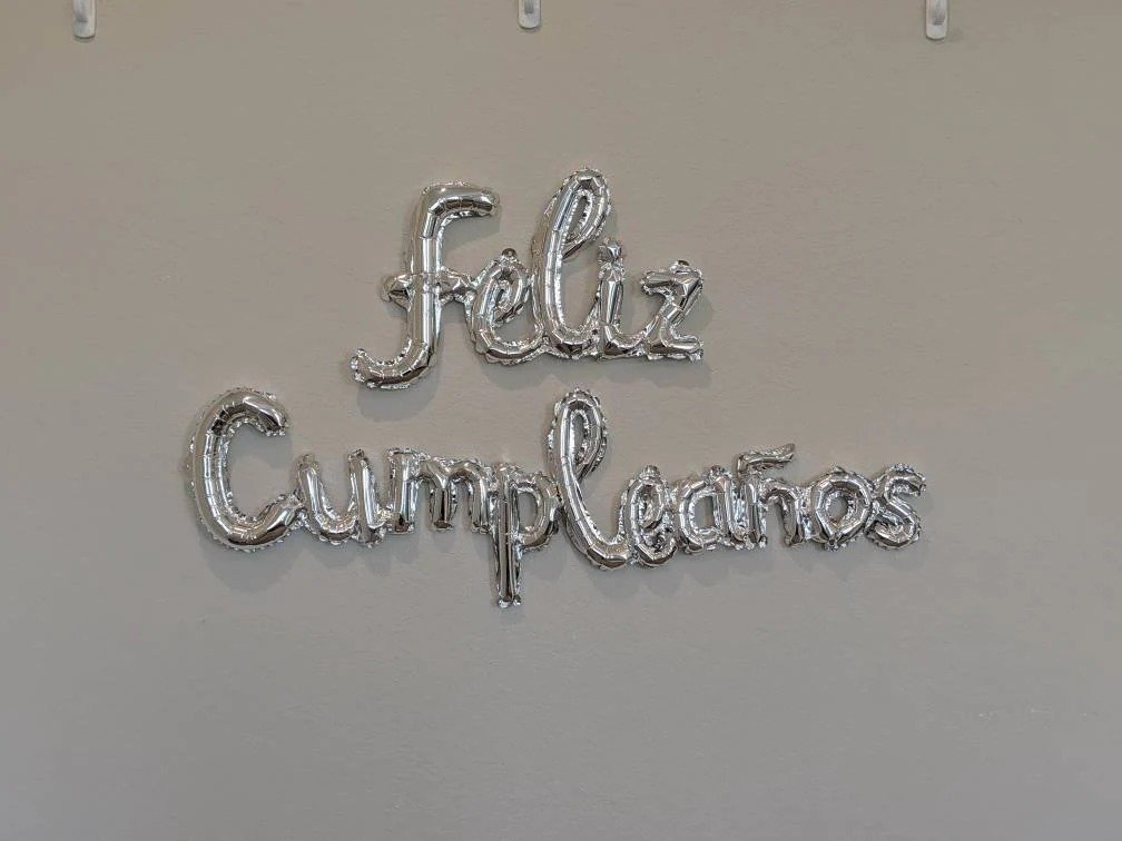 Set globos Feliz Cumpleaños