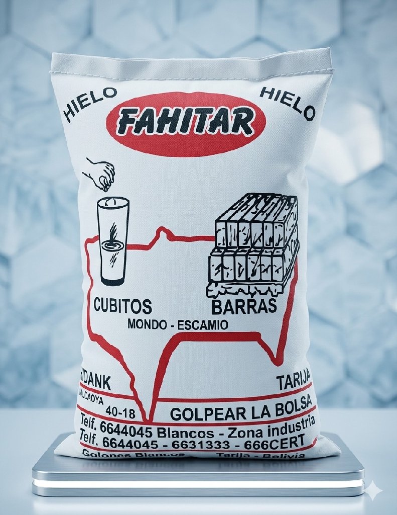 Hielo cubito cristalino